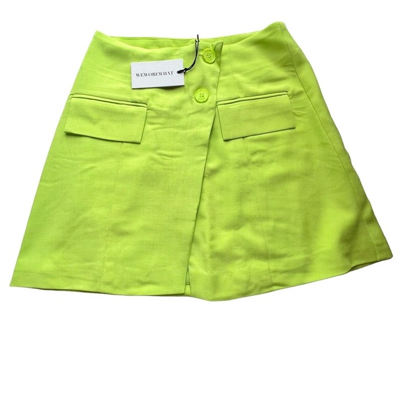 WEWOREWHAT Blazer Suiting Skirt in Sharp Green Size‎ XS Crepe WWDB89-1 - Picture 1 of 4